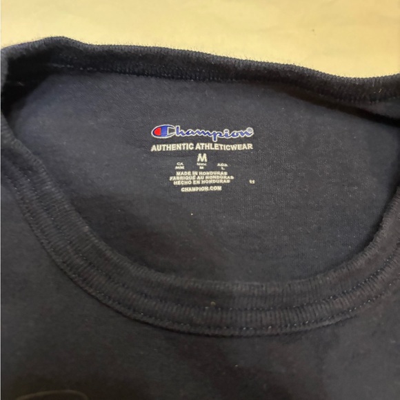 Champion Men's Black and Red Logo Tee - Picture 7 of 12